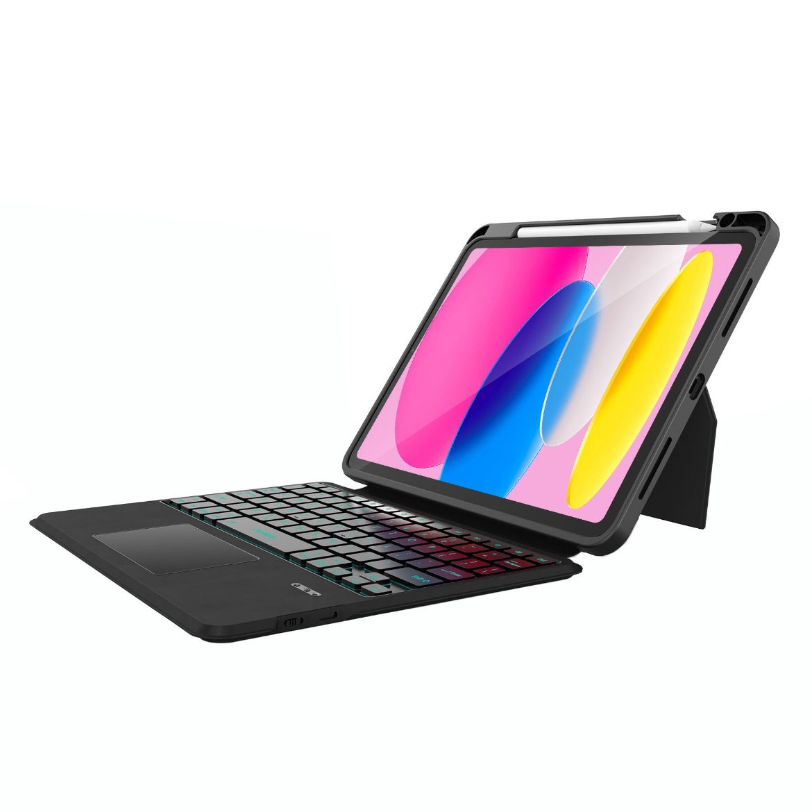 Picture of Choetech Magic Keyboard Wireless for iPad 10.9-inch Arabic/English - Black