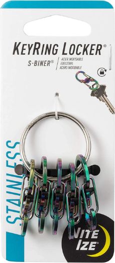 Picture of Niteize KeyRing Locker S-Biner Stainless Steel - Spectrum