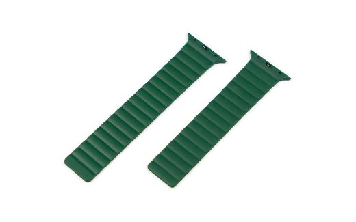 Picture of Torrii Saturn Silicone Magnetic Apple Watch Band for Ultra 49/45/44/42 mm - Forest Green