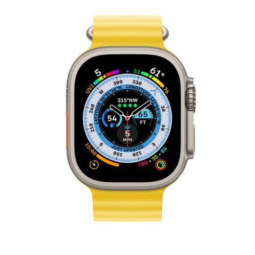 Picture of Apple Watch Strap Extension Only 49mm Ocean Band - Yellow