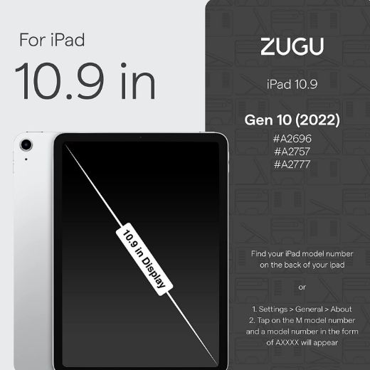 Picture of Zugu Case for iPad 10 Gen 10.9-inch - Black