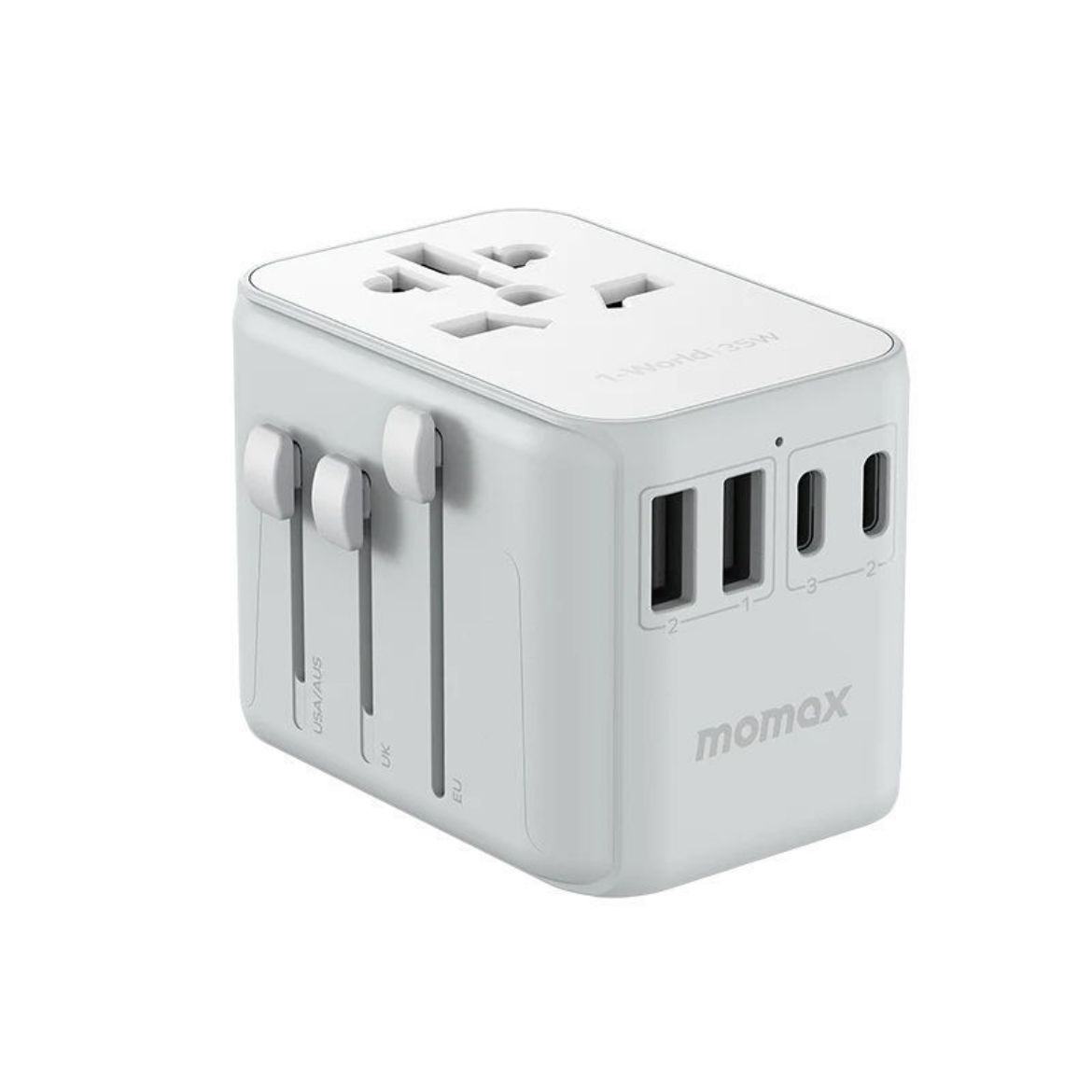 Picture of Momax 1-World PD 35W 5 ports Travel Adaptor - White