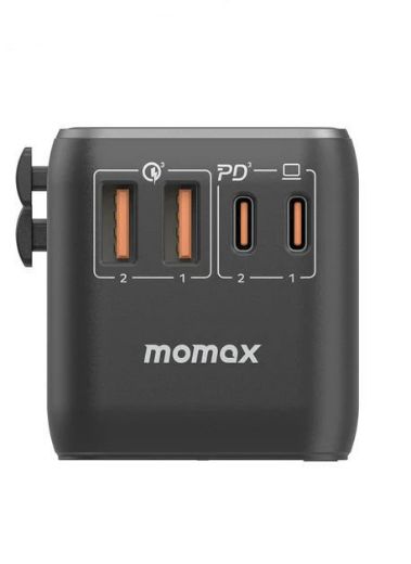 Picture of Momax 1-World 100W GaN Travel Adaptor - Black