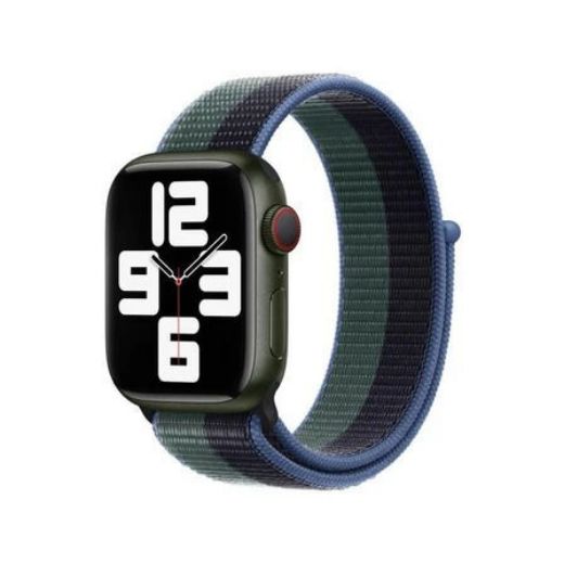 Picture of Apple Sport Loop Band Regular for Apple Watch 49/45/44/42mm - Abyss Blue/Moss Green