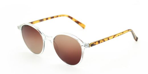 Picture of looklight Ashton Type Unisex Sunglass 51mm - Crystal Amber