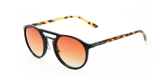 Picture of looklight Scott Unisex Sunglass 49mm - Black Amber