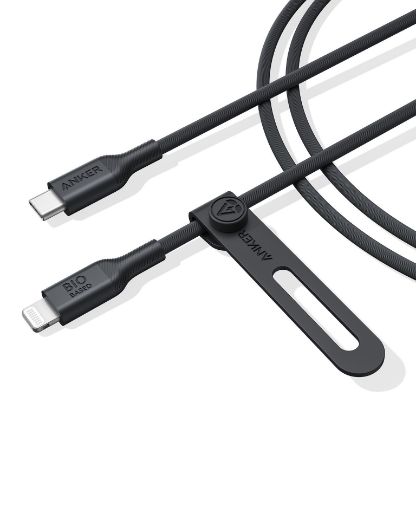 Picture of Anker PowerLine USB-C to Lightning Bio-Based 0.9M - Black