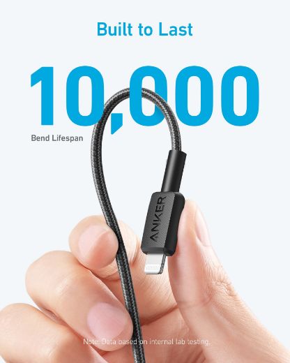 Picture of Anker 322 USB-C to Lightning Cable Braided 0.9M - Black