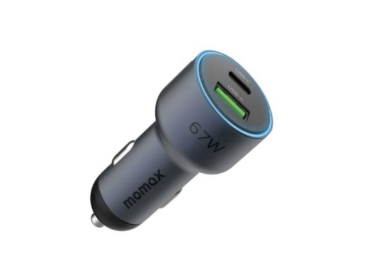 Picture of Momax MoVe 67W Dual-Port Car Charger - Grey