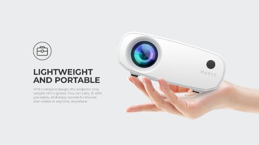 Picture of Havit PRO Portable Projector - White