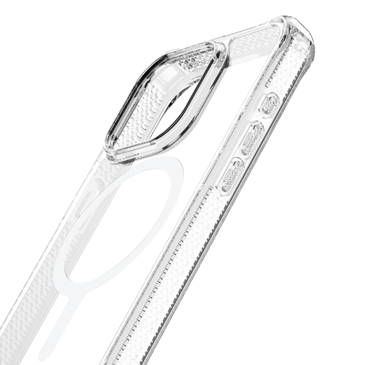 Picture of Itskins Hybrid Clear Case Compatible With MagSafe for iPhone 15 Pro Max - Transparent