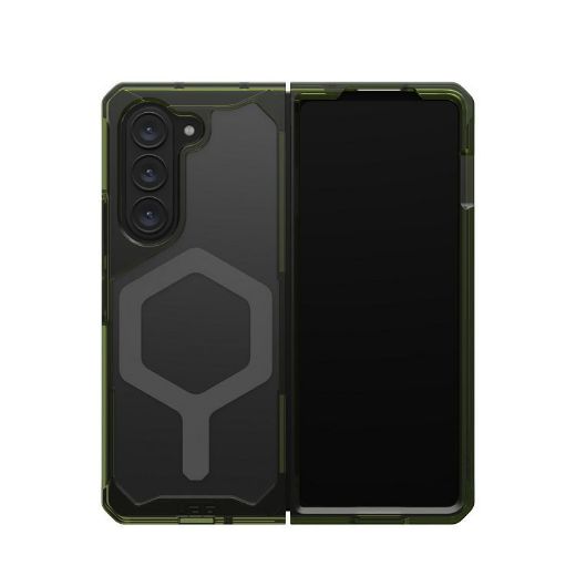 Picture of UAG Samsung Galaxy Z Fold 5 Plyo Pro Magsafe Case - Olive/Space Gray