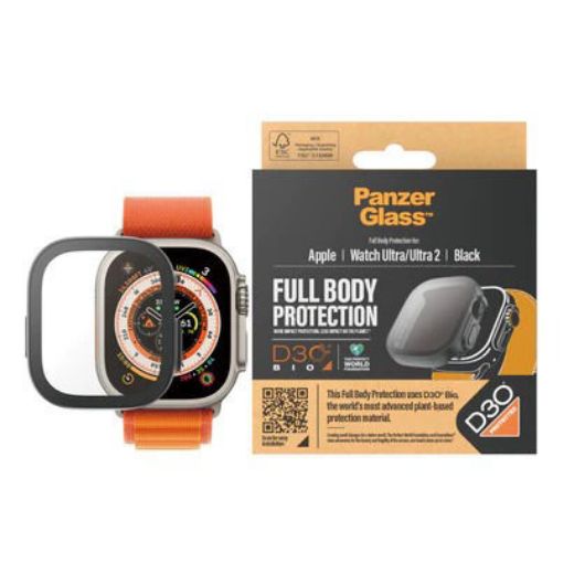 Picture of PanzerGlass Screen Protector Full Body with D3O for Apple Watch Ultra 49 mm - Black 