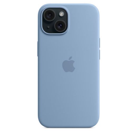 Picture of Apple iPhone 15 Silicone Case with MagSafe - Winter Blue