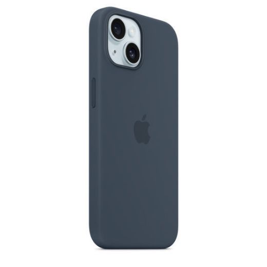 Picture of Apple iPhone 15 Silicone Case with MagSafe - Storm Blue