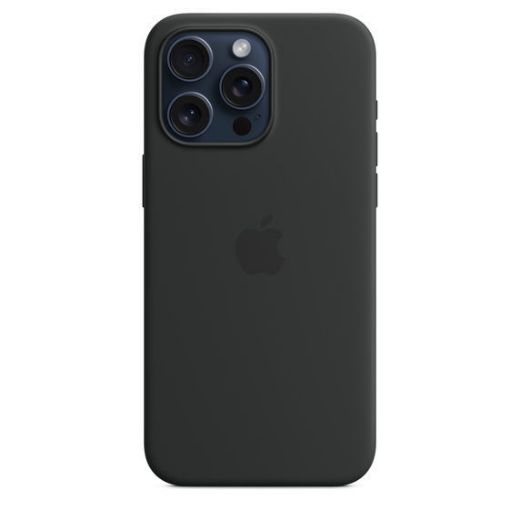 Picture of Apple iPhone 15 Pro Silicone Case with MagSafe - Black