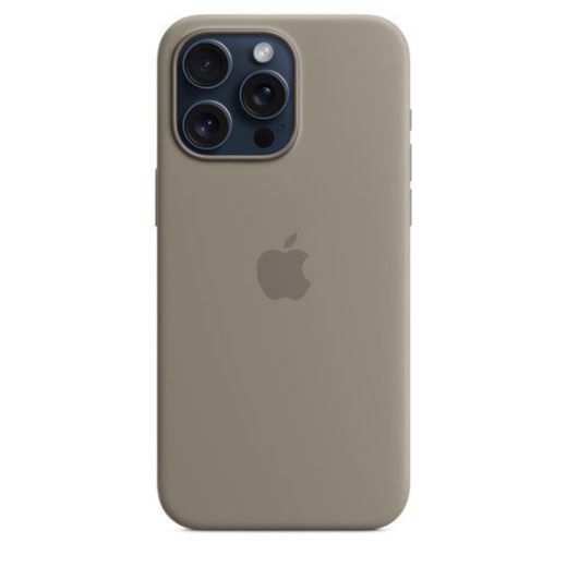 Picture of Apple iPhone 15 Pro Silicone Case with MagSafe - Clay