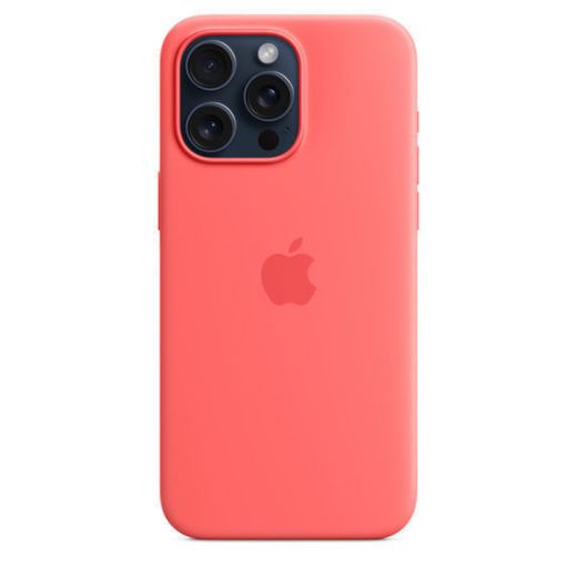 Picture of Apple iPhone 15 Pro Silicone Case with MagSafe - Guava