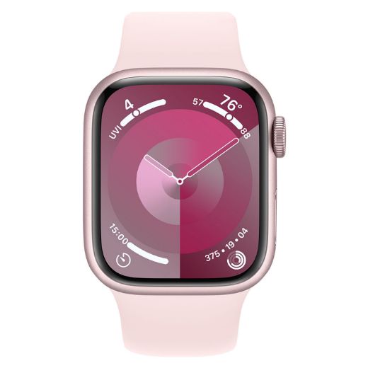 Picture of Apple Watch Series 9 GPS 41mm Aluminium Case with Light Pink Sport Band S/M - Pink