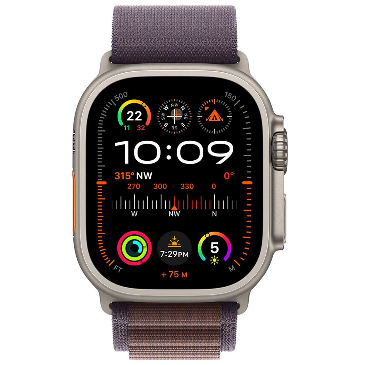 Picture of Apple Watch Ultra 2 GPS + Cellular 49mm Titanium Case with Alpine Loop Small - Indigo