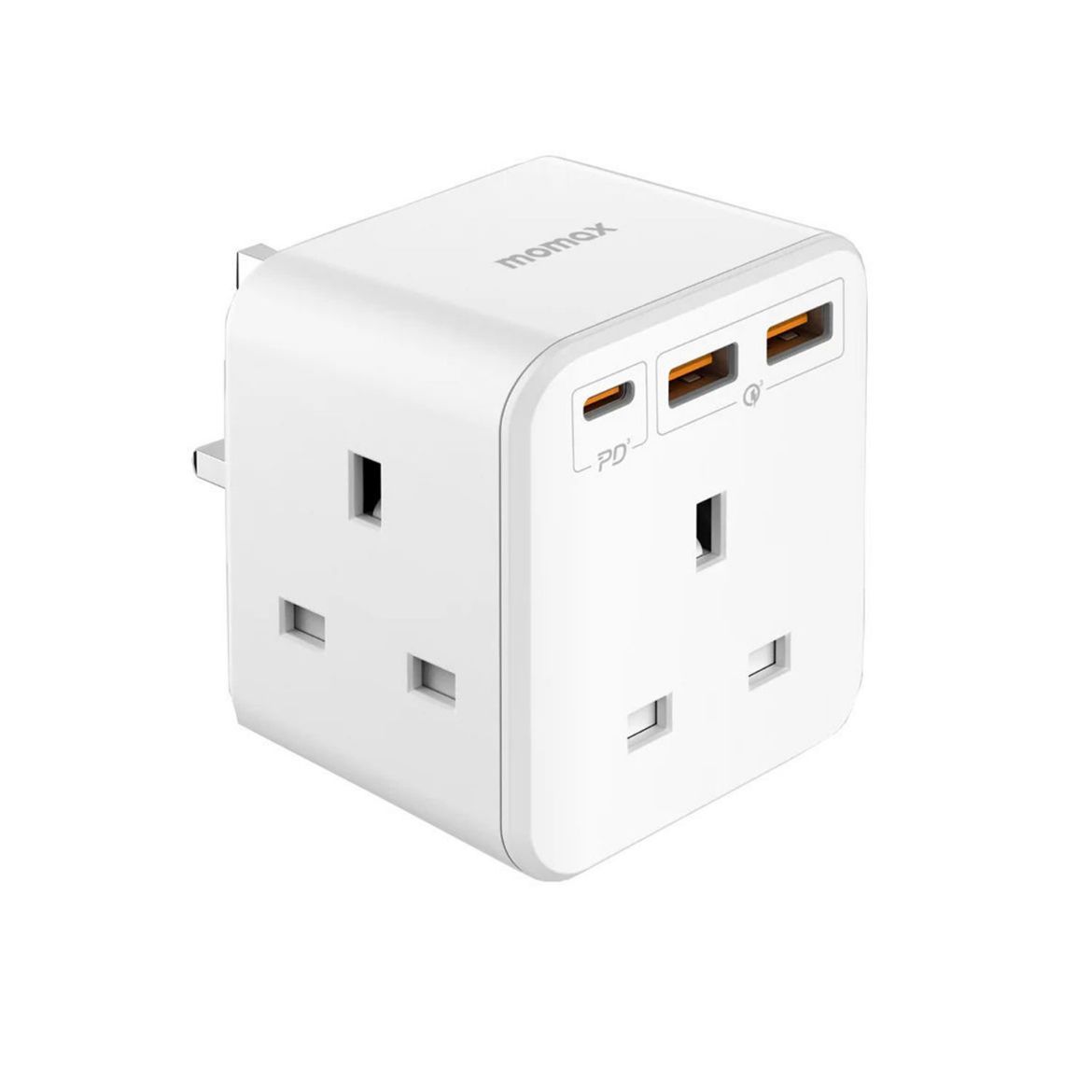 Picture of Momax OnePlug PD20W 2A1C 3 Outlet Strip - White