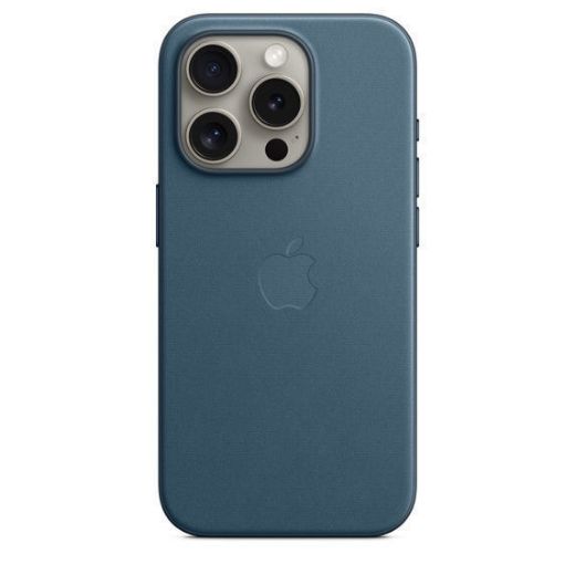 Picture of Apple iPhone 15 Pro Max FineWoven Case with MagSafe - Pacific Blue