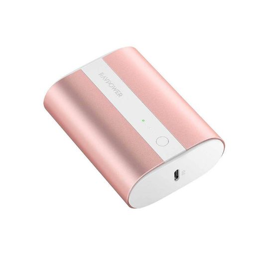 Picture of Ravpower 2-Port PD Pioneer Mini Power Bank 10000mAh 18W - Metallic Pink