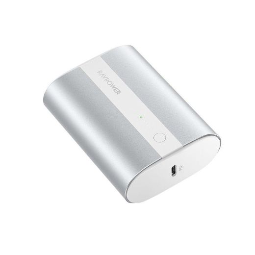 Picture of Ravpower 2-Port PD Pioneer Mini Power Bank 10000mAh 18W - Metallic Silver