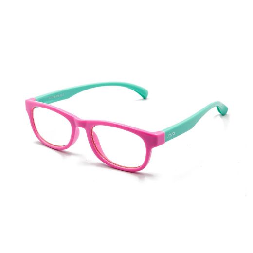 Picture of Specs Rectangle Frame Kids Screen Glasses - Pink/Green