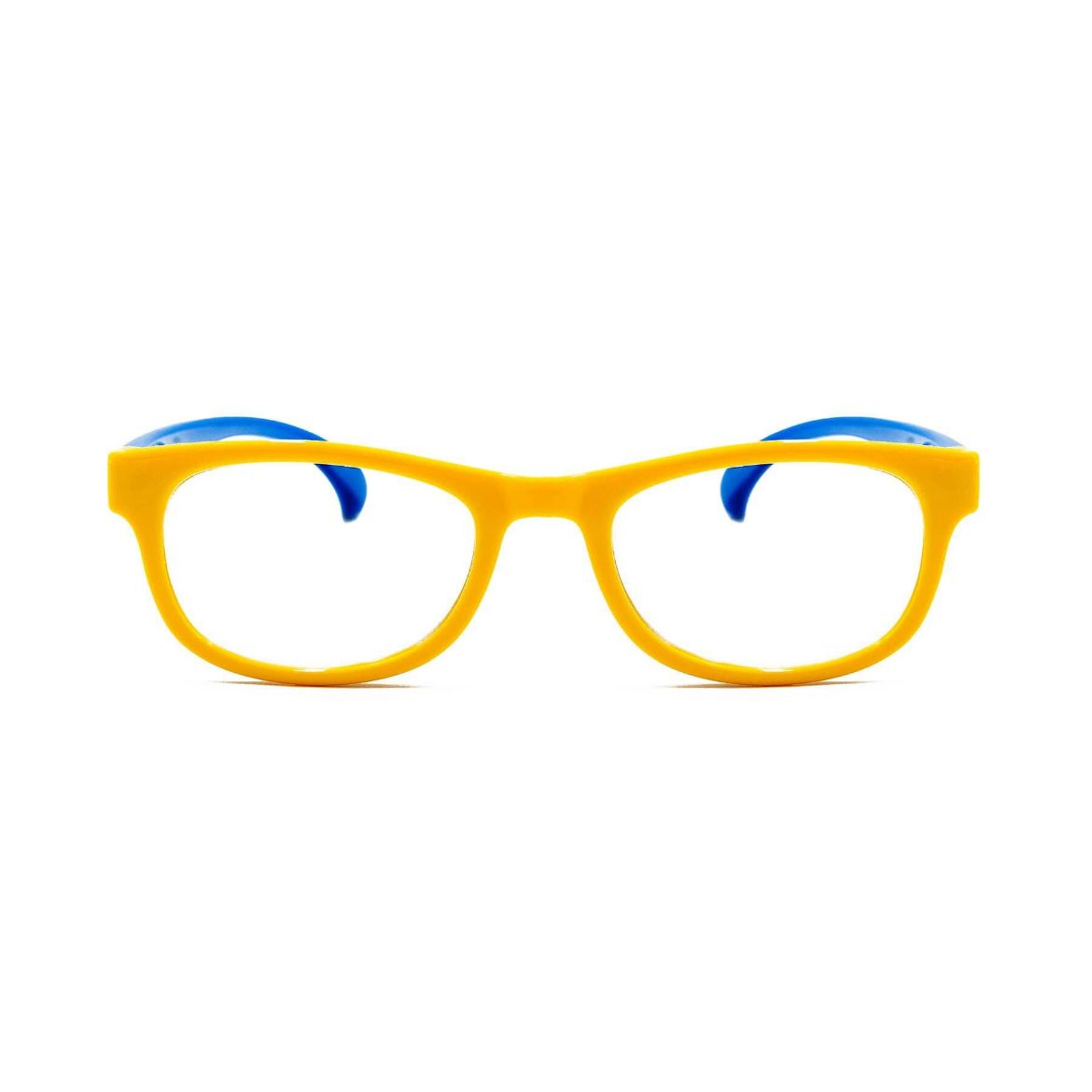 Picture of Specs Rectangle Frame Kids Screen Glasses - Yellow/Blue