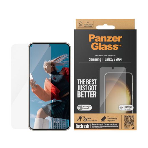 Picture of PanzerGlass Screen Protector for Samsung Galaxy S24 UWF - Clear