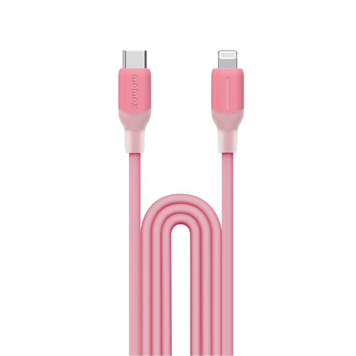 Picture of Momax Link USB-C to Lightning Cable Support 35W 1.2M - Pink