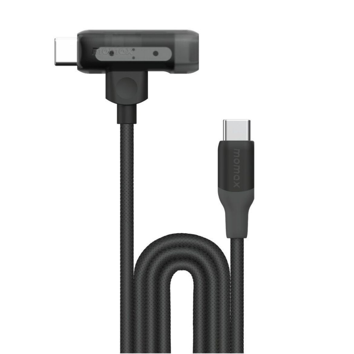 Picture of Momax Link Flow Duo 2 in 1 USB-C/Lightning Cable 1.5M - Black