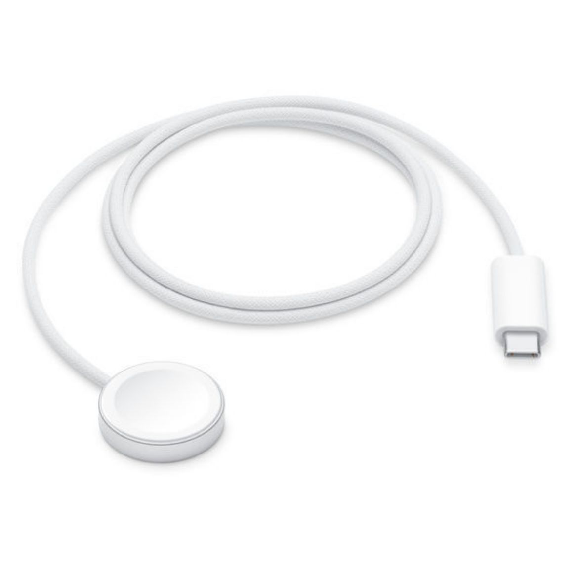 Picture of Apple Watch Magnetic Fast Charger WOVEN  to USB-C Cable 1M - White