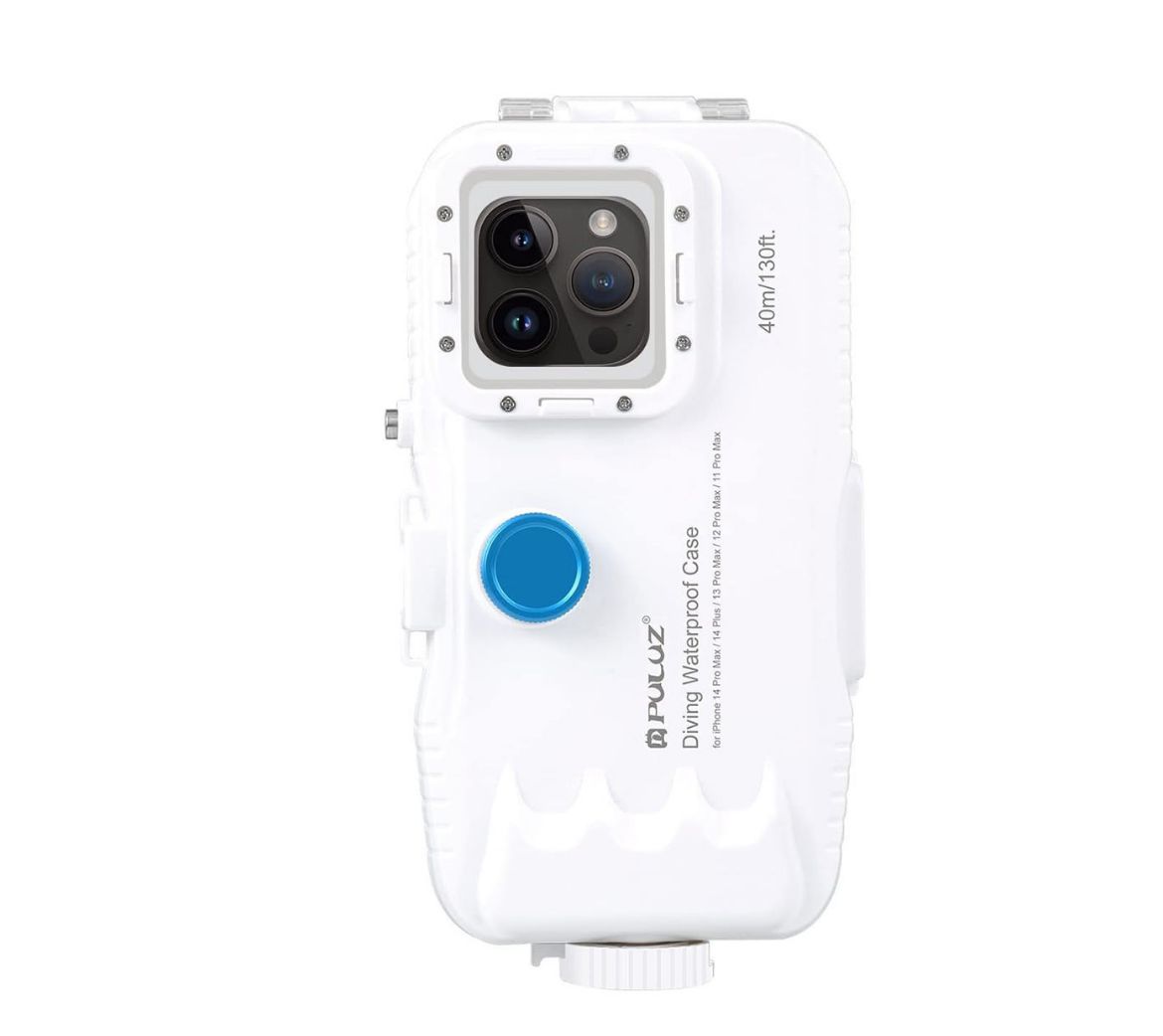 Picture of Puluz Waterproof Diving Case for iPhone 15 Plus/11 pro max to 15 pro max - White