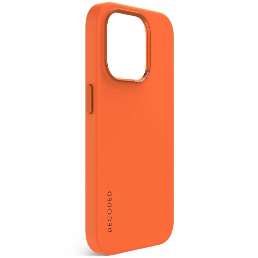 Picture of Decoded AntiMicrobial Silicone Magsafe Case for iPhone 15 Pro - Apricot