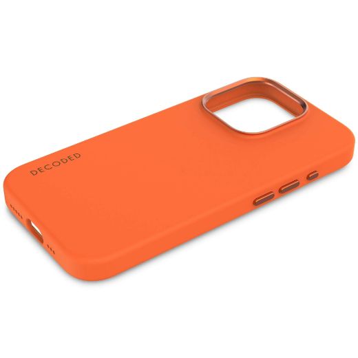 Picture of Decoded AntiMicrobial Silicone Magsafe Case for iPhone 15 Pro - Apricot