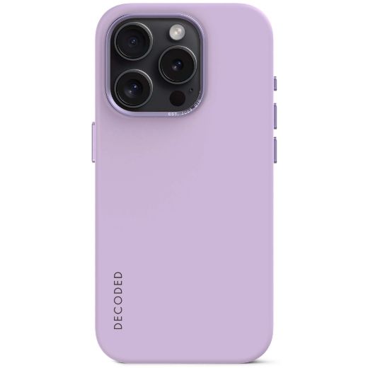 Picture of Decoded AntiMicrobial Silicone Magsafe Case for iPhone 15 Pro - Lavender