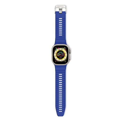 Picture of Decoded Silicone Ultra Traction Strap for Apple Watch 42/44/45/49mm - Galactic Blue