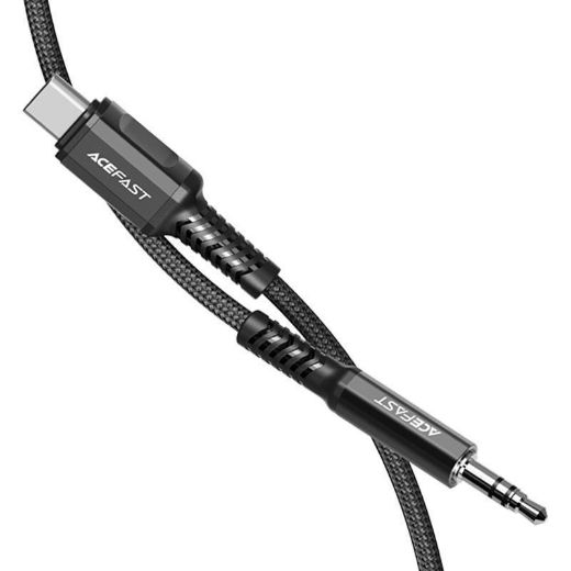 Picture of AceFast  USB-C to 3.5mm Aluminum Alloy Audio Cable - Black