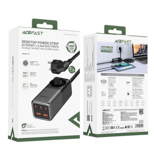 Picture of AceFast 75W GaN Desktop Charging - Black/Gray