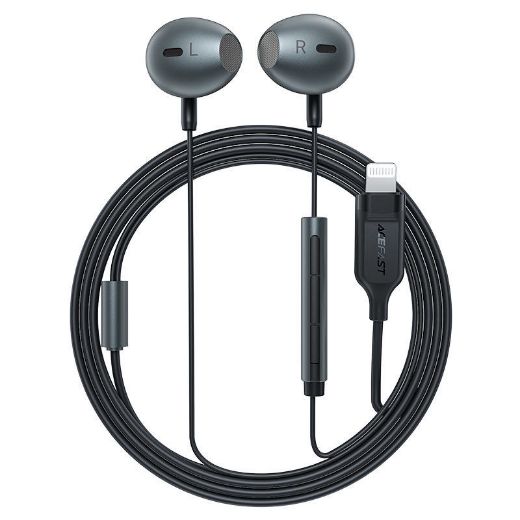 Picture of AceFast Lightning Wired Earphones - Black