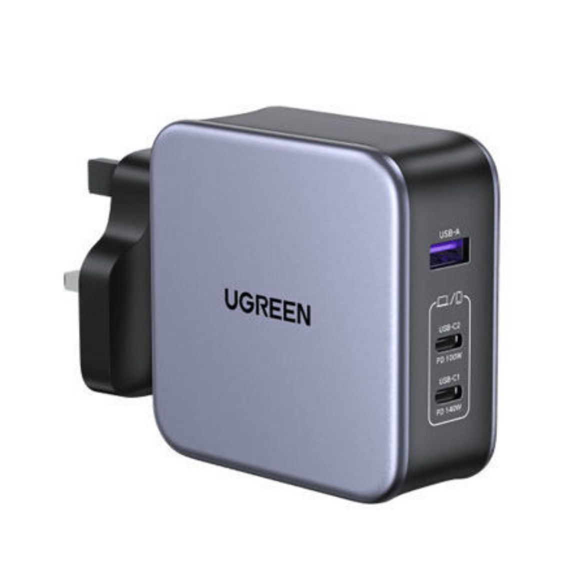 Picture of Ugreen GaN Fast Charge 140W Adapter + USB-C Cable - Grey