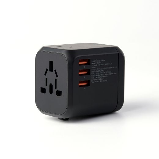 Picture of Choetech GaN PD30W 3A+C Travel Wall Charger - Black