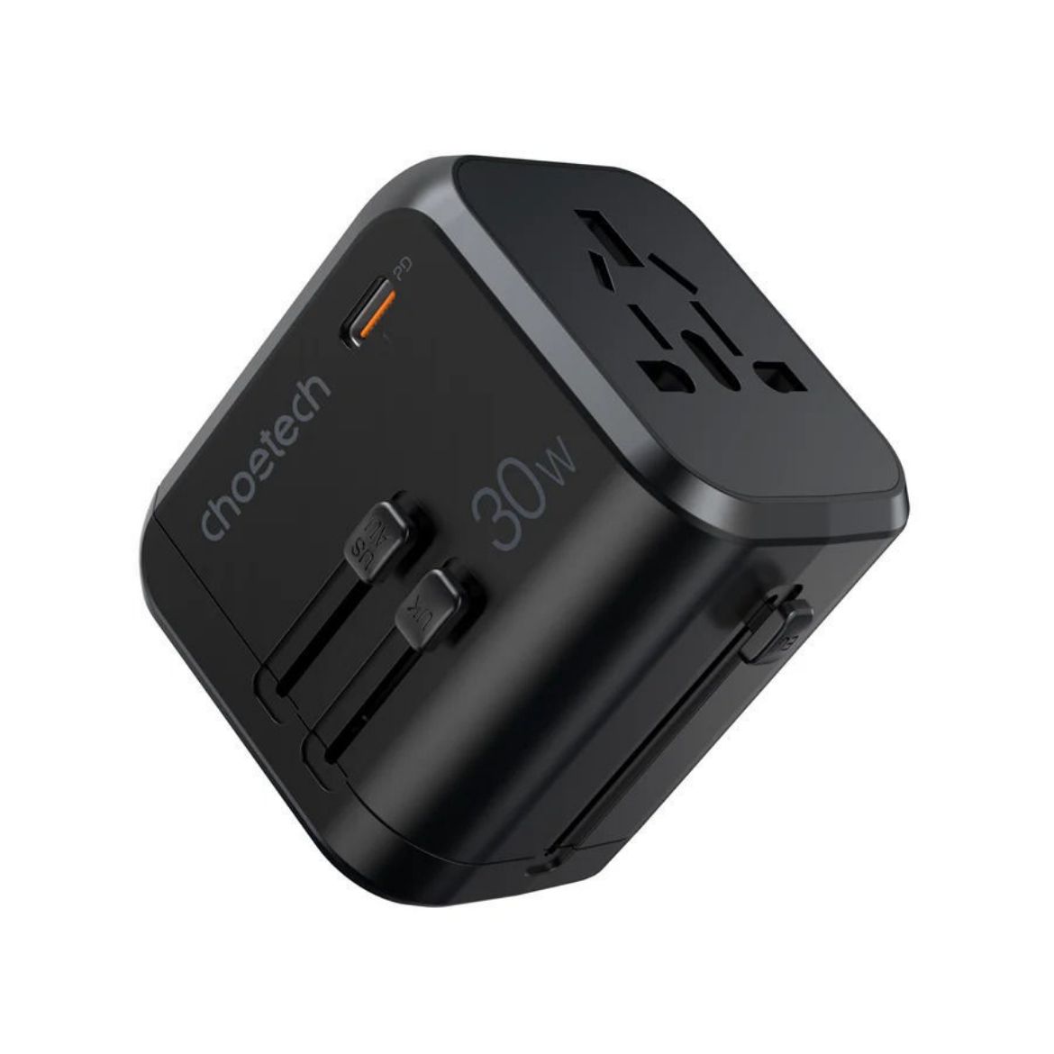 Picture of Choetech GaN PD30W 3A+C Travel Wall Charger - Black