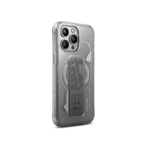 Picture of Skinarma Helio Mag-Charge + Grip-Stand for  iPhone 15 Pro - Grey